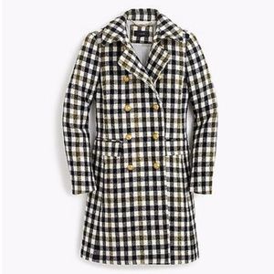 JCrew NWT Houndstooth Wool Coat